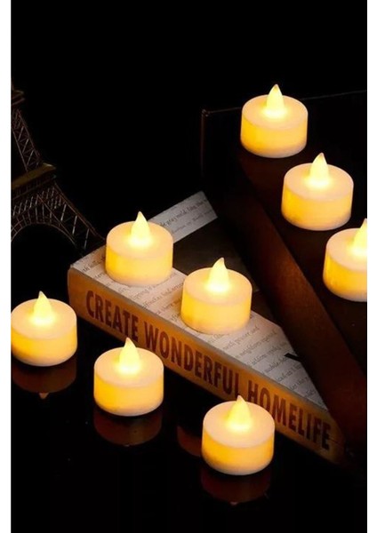 Dekoratif LED Tea Light Mum – Romantik Ambiyans Için