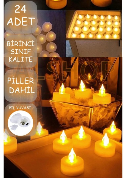 Dekoratif LED Tea Light Mum – Romantik Ambiyans Için fırsatları