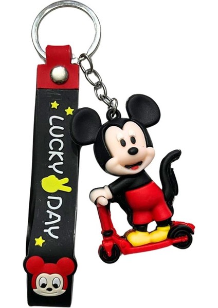 Mickey Mouse ve Minnie Mouse Silikon Anahtarlık - 2 Adet Çift Anahtarlığı