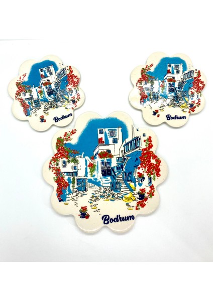 Seramik Nihale Bardak Altı Seti Bodrum Set fiyatları