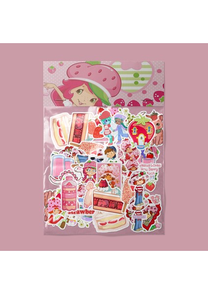 Çilek Kız Strawberry Girl Sticker Paketi -Bullet Journal- Ajanda-Planner - Defter - Laptop Etiket Çıkartma Çok Renkli 10 x 15 Paket Boyutu 3 x 5 cm Stickerlar Paket Içeriği 25 Adet Dadi Ramba Sticker