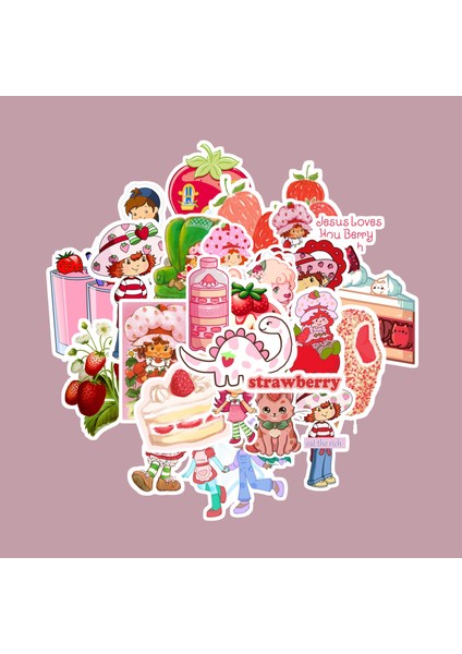 Çilek Kız Strawberry Girl Sticker Paketi -Bullet Journal- Ajanda-Planner - Defter - Laptop Etiket Çıkartma Çok Renkli 10 x 15 Paket Boyutu 3 x 5 cm Stickerlar Paket Içeriği 25 Adet Dadi Ramba Sticker