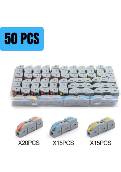 50'li Klemens Seti (Hızlı Kablo Bağlantı Klemensi)