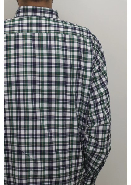 Erkek Ekose Kareli Rahat Kalıp Tek Cepli Uzun Kollu Yazlık Battal Gömlek indirimleri