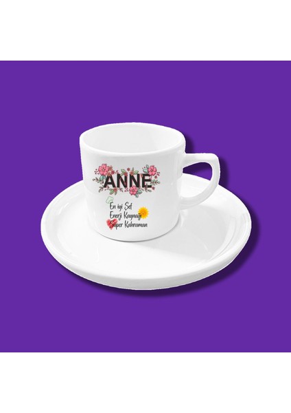 Anneler Gününe Özel Isim ve Resim Baskılı Kahve Fincanı Tasarımları