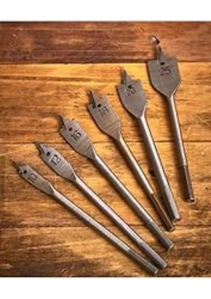 6 Parça Tahta Ahşap Oyma Matkap Yaprak Kelebek Uç Seti