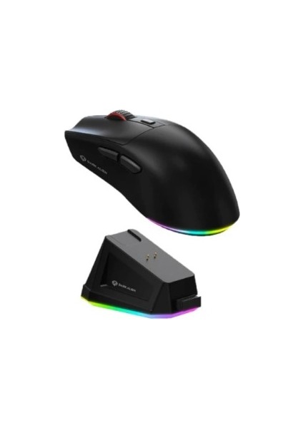 Dark Alien X1 Light Tri Mode Wired Wireless Gaming Mouse PAW3311 59 Gram Şarj Istasyonu