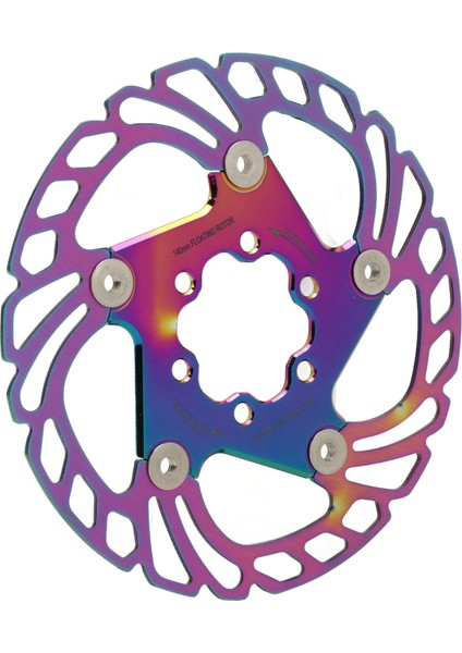 Bisiklet Yüksek Sertlik Yüzen Rotor Renkli 6 Çivi Dağ Bisikleti Paslanmaz Çelik Disk Fren Rotoru 140MM (Yurt Dışından) fırsatları
