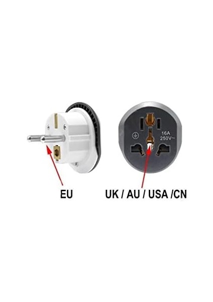 Universal Dişi Türk Erkek Fiş Dönüştürücü Adaptör