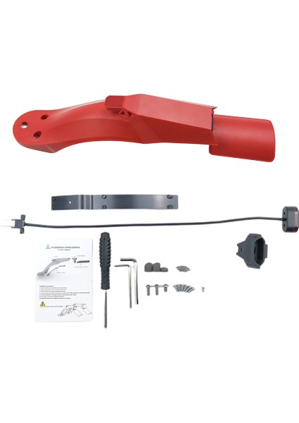 Arka Çamurluk Scooter Çamurluk Braketi Arka Işık Scooter Yedek Aksesuar Için Uyumlu Xiaomi M365 Scooter (Yurt Dışından)