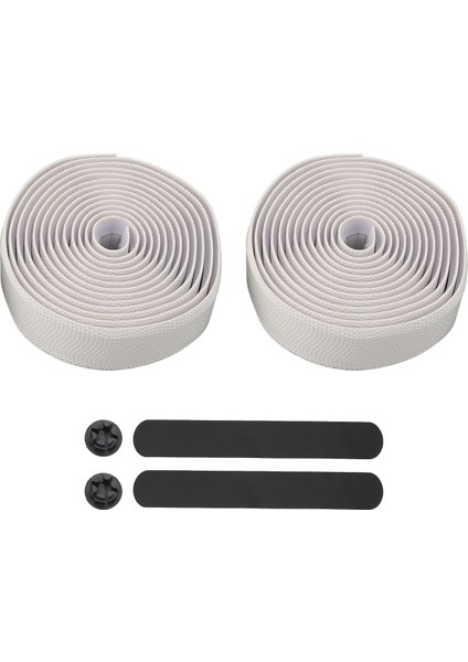 1 Çift Bisiklet Kolu Kaymaz Bant Nefes Hafif Anti Kayma Şok Emme Bisiklet Bisiklet Kolu Kavrama Wrap Bisiklet Beyaz (Yurt Dışından)