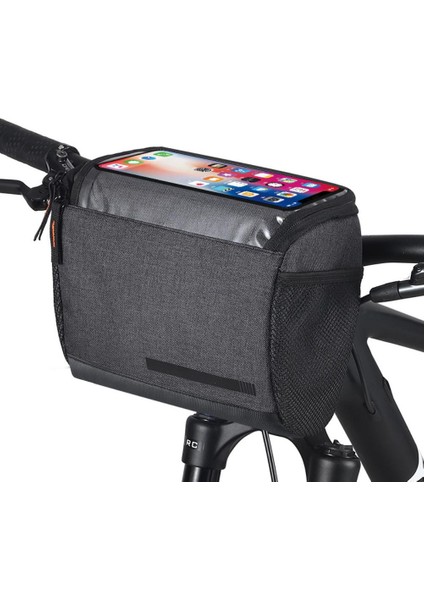 Bisiklet Gidon Çantası 4.5 L Ön Çanta Paketi Isı Yalıtımı ve Soğuk Saklama Çantası Telefonu Çantası Dokunmatik Ekran Bisiklet Aksesuarları (Yurt Dışından)