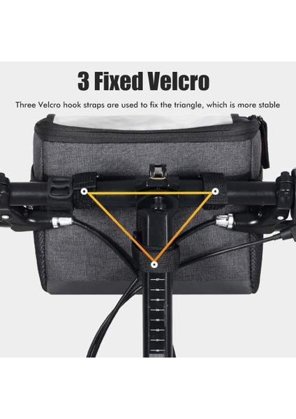 Bisiklet Gidon Çantası 4.5 L Ön Çanta Paketi Isı Yalıtımı ve Soğuk Saklama Çantası Telefonu Çantası Dokunmatik Ekran Bisiklet Aksesuarları (Yurt Dışından) fiyatları