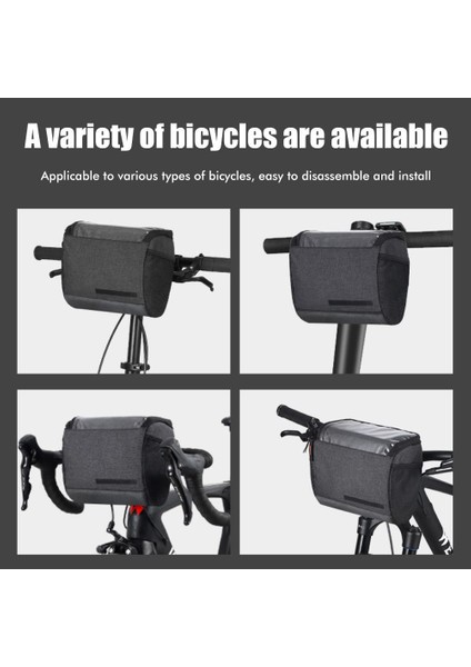 Bisiklet Gidon Çantası 4.5 L Ön Çanta Paketi Isı Yalıtımı ve Soğuk Saklama Çantası Telefonu Çantası Dokunmatik Ekran Bisiklet Aksesuarları (Yurt Dışından) modelleri