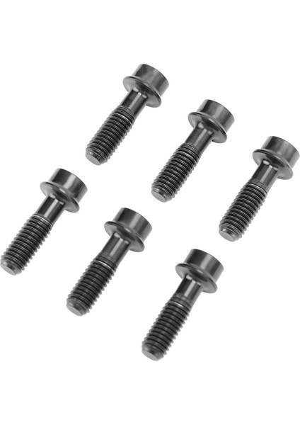 6 Adet Bisiklet Gövdesi Cıvata M5 x 16MM Titanyum Alaşımlı Su Geçirmez Paslanmaz Gidon Kök Cıvata Vida Dağ Bisikleti Siyah (Yurt Dışından)