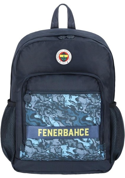Fenerbahçe Orjinal Lisanslı Kolon Detaylı Kamuflaj Sırt Çantası -okul çantası, spor çantası25717