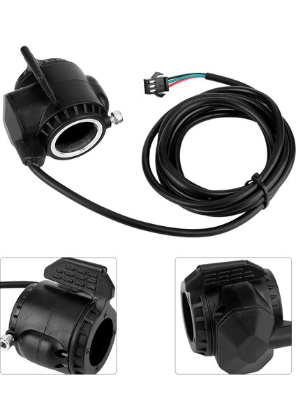 Hız Kontrolü 3 Teller Başparmak Gaz 22.5 mm Kolu Elektrikli Bisiklet Scooter Için Sağ (Yurt Dışından)