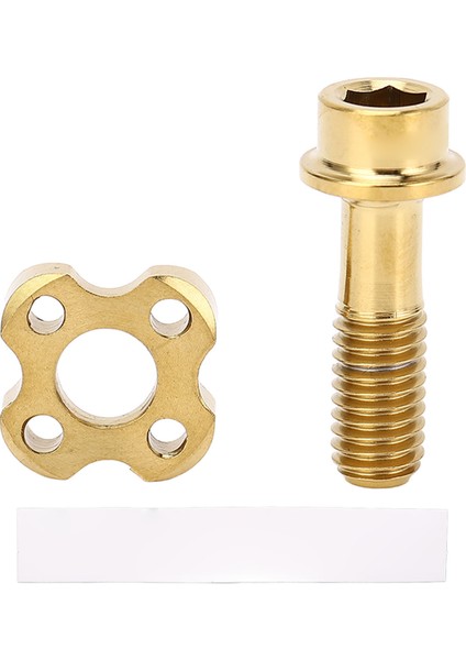 Ön Attırıcı Vida Conta Ti Alaşım Sabit Seti Kiti Ark Yarım Ay Yıkayıcı Hallow Altın (Yurt Dışından)