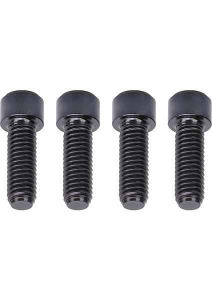 4 Adet Disk Fren Vidalar Dağ Bisikleti Kaliper Bisiklet Malzemeleri Ti Alaşım M6X18MM Siyah (Yurt Dışından)