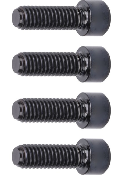 4 Adet Disk Fren Vidalar Dağ Bisikleti Kaliper Bisiklet Malzemeleri Ti Alaşım M6X18MM Siyah (Yurt Dışından)