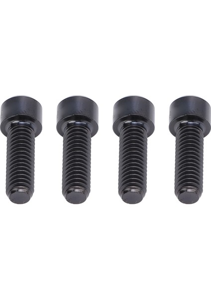 4 Adet Disk Fren Vidalar Dağ Bisikleti Kaliper Bisiklet Malzemeleri Ti Alaşım M6X18MM Siyah (Yurt Dışından)