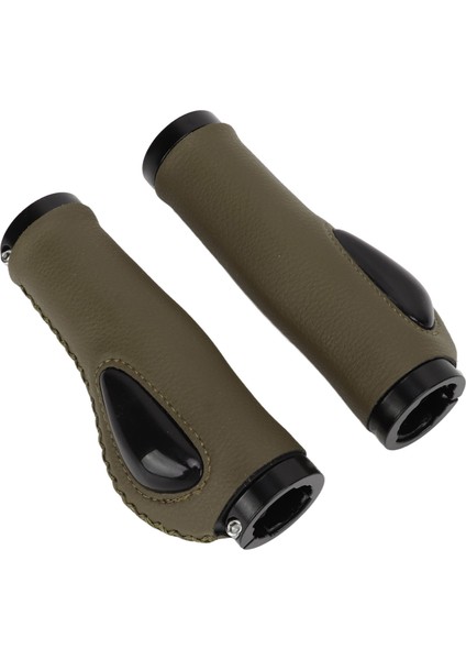 Suni Deri Bisiklet Tutacakları Sıvı Silikon Avuç Içi Ped Şok Emici Gidon Kılıfı Bisiklet Aksesuarları Için Zeytin Yeşili (Yurt Dışından) indirimleri