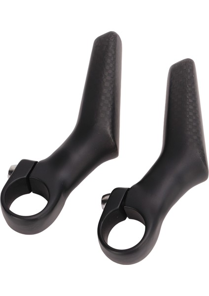 Dağ Bisikleti Gidon Ends 1 Çift Karbon Fiber 3k L Şekli Ergonomik Yol Bisiklet Çubuğu Biter 22.2 mm Bisiklet Gidon Mat (Yurt Dışından) indirimleri