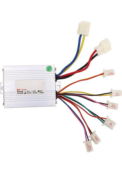 Fırça Motor Kontrolörü 48V 350W Alüminyum Alaşımlı Çoklu Koruma Bisiklet Motor Kontrolörü Elektrikli Üç Tekerlekli Bisiklet Için Motosiklet (Yurt Dışından)