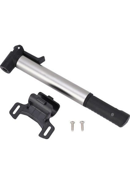 Taşınabilir Bisiklet Pompası Yüksek Basınçlı Çerçeve Dağı Evrensel Hava Memesi Alüminyum Alaşımlı Küçük El Bisiklet Pompası Yol Dağ Bisikletleri Için Gümüş Beyaz (Yurt Dışından)