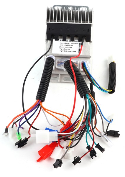 Dökme Alüminyum Kabuk 36V-48V Evrensel 500W Alarm Seyir Scooter Fırçasız Denetleyici Elektrikli Bisiklet Aksesuarı (Yurt Dışından)
