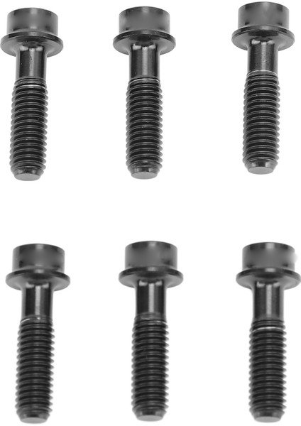 6 Adet Bisiklet Kök Cıvata Ti Alaşım M5X18MM Bisiklet Gövdesi Cıvata Vida Dağ Yol Bisikleti Için Siyah (Yurt Dışından)