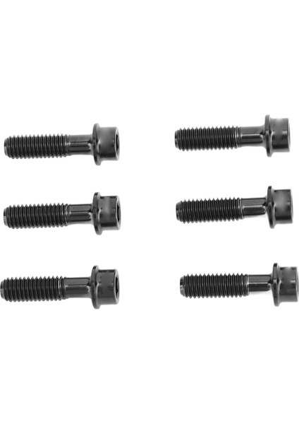 6 Adet Bisiklet Kök Cıvata Ti Alaşım M5X18MM Bisiklet Gövdesi Cıvata Vida Dağ Yol Bisikleti Için Siyah (Yurt Dışından)