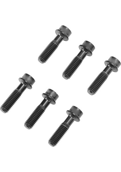 6 Adet Bisiklet Kök Cıvata Ti Alaşım M5X18MM Bisiklet Gövdesi Cıvata Vida Dağ Yol Bisikleti Için Siyah (Yurt Dışından)