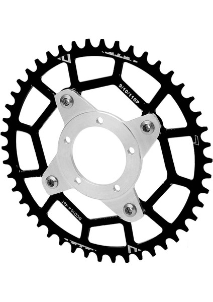 Motorsiklet Dişli Adaptörü Yüksek Sertlik Doğru 46T 104BCD Dişli Adaptörü Bafang BBS01 BBS02 Siyah (Yurt Dışından) fiyatları