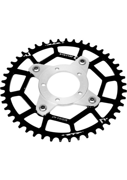 Motorsiklet Dişli Adaptörü Yüksek Sertlik Doğru 46T 104BCD Dişli Adaptörü Bafang BBS01 BBS02 Siyah (Yurt Dışından) fırsatları