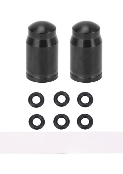 2 Paket Bisiklet Supap Gövdesi Kapaklar Ti Alaşımlı Toz Geçirmez Ağır Hizmet Tipi Evrensel Bisiklet Lastiği Supap Gövdesi Kapatma Başlığı Dağ Yol Bisikleti Için Ka Halkalar ile Siyah (Yurt Dışından)