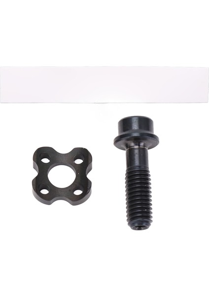 Bisiklet Yı ve Vida Seti Ti Alaşım Siyah Renk Yarım Ay Tasarım Ön Attırıcı Sabitleme Vidası ve Conta (Yurt Dışından)