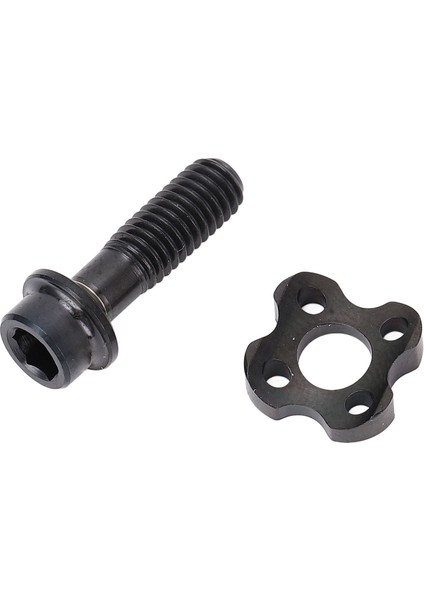 Bisiklet Yı ve Vida Seti Ti Alaşım Siyah Renk Yarım Ay Tasarım Ön Attırıcı Sabitleme Vidası ve Conta (Yurt Dışından) fırsatları