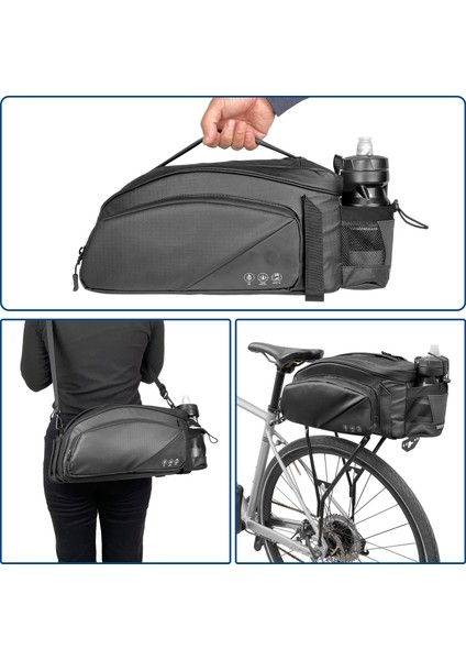 Bisiklet Arka Raf Çantası Yansıtıcı Bisiklet Arka Koltuk Çantası Bagaj Çantası Döngüsü Bagaj Kargo Taşıyıcı Çanta Pannier Omuz Askısı ile (Yurt Dışından) fırsatları