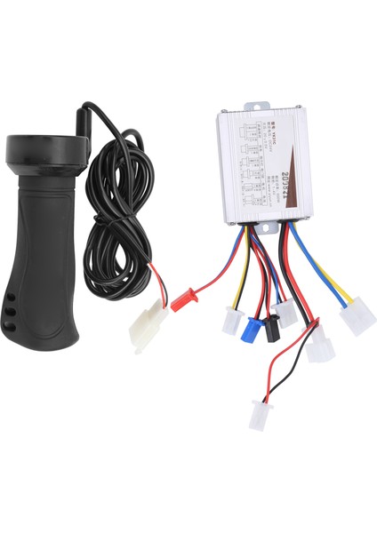 Elektrikli Bisiklet Scooter Üç Tekerlekli Bisikletler Için Uzun Kablolu Gaz Kelebeği Tutacağı ile 24V 500W Fırçalı Hız Kontrol Cihazı (Yurt Dışından) fırsatları