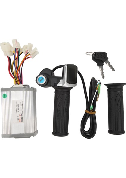 24V 800W Bisiklet Denetleyicisi Ile Kare Ekran Dijital Ekran Gaz Kavrama Kiti Elektrikli Üç Tekerlekli Bisikletler Için (Yurt Dışından)