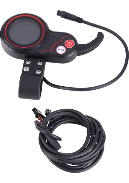 Elektrikli Bisiklet Scooter Sözleşmesi 2 60 V Için Thumb Throttle 2'si 1 Arada Hızölçer Manuel Kontrol Paneli Ekranı (Yurt Dışından)