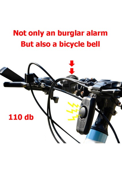 Kablosuz Alarm USB Şarj Anti Hırsızlık Titreşimli Alarm Bisiklet Motosiklet Için Pencere Kapı (Yurt Dışından) fırsatları