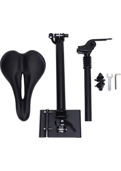 Sele Katlanabilir Yüksekliği Ayarlanabilir Alüminyum Alaşımlı Punchless Kurulumu Kolay Şok Emici Sele Için Yedek M365 1s Lite Scooter (Yurt Dışından)