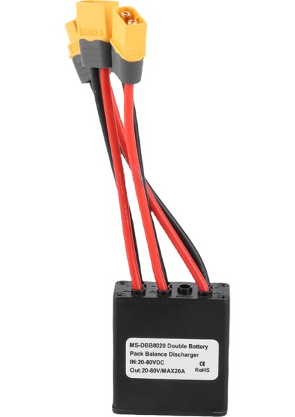 Çiftli Akü Deşarj Dönüştürücü DC20-80V XT60 Arayüzü Çift Pil Paralel Modülü Adaptörü Için 250-3000W Motor (Yurt Dışından)