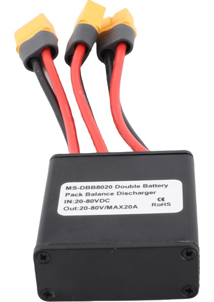 Çiftli Akü Deşarj Dönüştürücü DC20-80V XT60 Arayüzü Çift Pil Paralel Modülü Adaptörü Için 250-3000W Motor (Yurt Dışından)