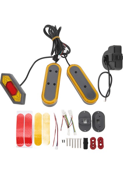 Elektrikli Scooter Dönüş Sinyali Scooter Bisiklet Dönüş Sinyali Flaşör LED Kuyruk Işık Için Uyumlu Xiaomi M365 Pro Pro2 Elektrikli Scooter (Yurt Dışından)