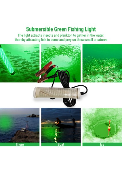12V 120/150 LED Dalgıç Balıkçı Işığı Sualtı Balık Bulucu Lamba (Yurt Dışından)