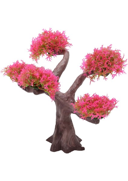 Akvaryum Bitki Süsleme Simülasyon Yapay Güzel Manzara Balık Tankı Dekorasyon Pembe (Yurt Dışından) fiyatları