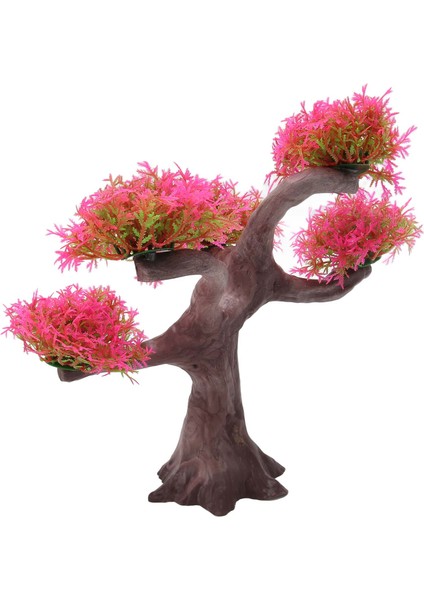 Akvaryum Bitki Süsleme Simülasyon Yapay Güzel Manzara Balık Tankı Dekorasyon Pembe (Yurt Dışından) indirimleri